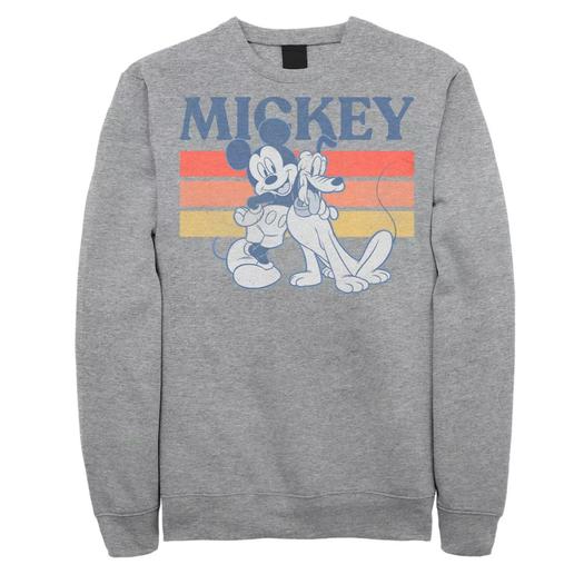 Мужской свитшот в стиле ретро Disney Mickey And Friends Mickey And Pluto Licensed Character
