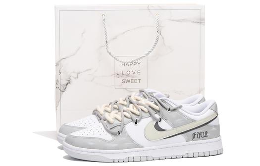 Кроссовки Nike Dunk Skateboard Shoes Men Low-Top, белый