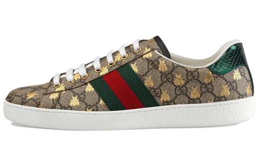 Кроссовки Gucci Ace с вышивкой пчел, унисекс, белые