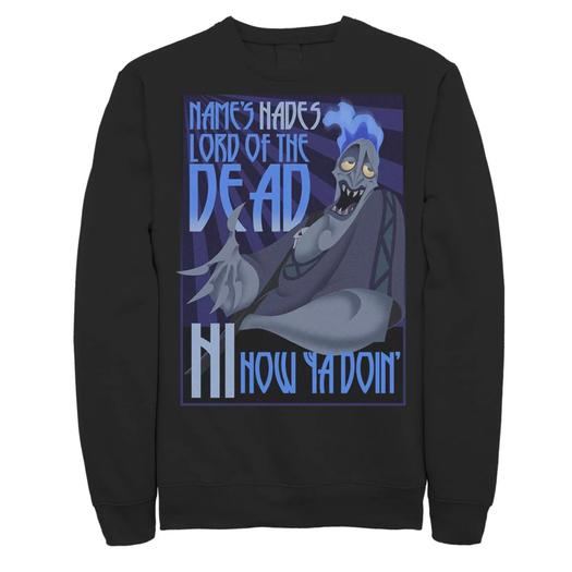 Мужской свитшот Disney Hercules The Name's Hades Quote Licensed Character