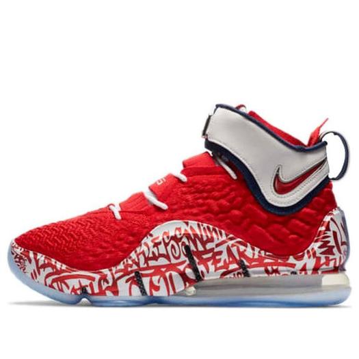 Кроссовки Nike LeBron 17 EP 'LeBron 4 Red Graffiti', красный