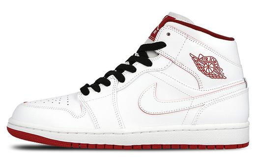Кроссовки Jordan 1 Retro Mid White Gym Red Black