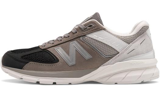 New Balance 990v5 трехцветный в оттенках серого