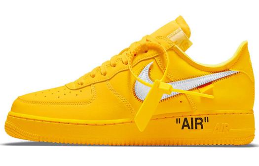 Кроссовки Nike Air Force 1 Low Off-White Ica University Gold