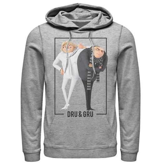 Мужской пуловер с капюшоном Despicable Me Minions Dru and Gru Brothers Licensed Character