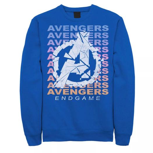 Мужской свитшот с логотипом Avengers: Endgame Gradient Shatter Marvel