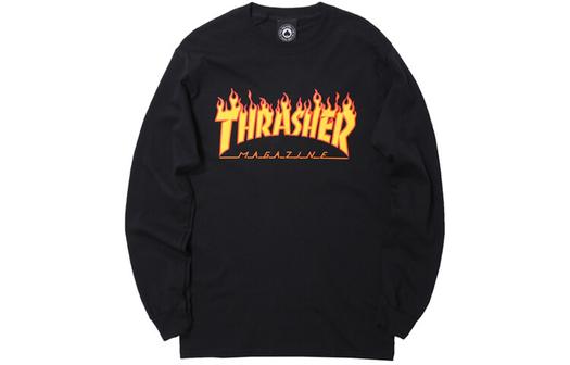 Свитшот Thrasher Flame, черный