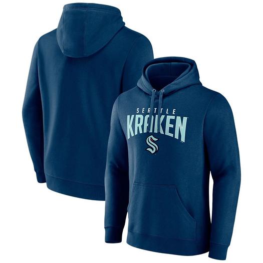 Мужской темно-синий пуловер с капюшоном с логотипом Seattle Kraken Special Edition 2.0 Fanatics