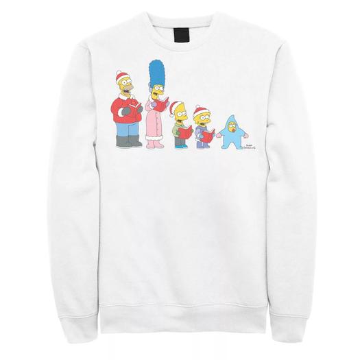Мужской свитшот The Simpsons Family Christmas Carols Licensed Character