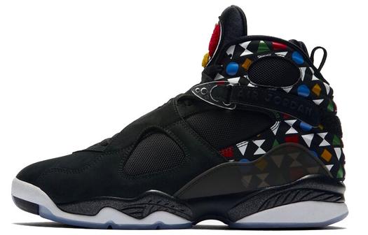 Кроссовки Jordan Air Jordan 8 Vintage Basketball Unisex, черный/мультиколор