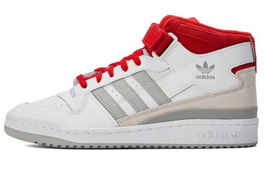 Кроссовки Adidas Originals Forum Mid White Red Grey