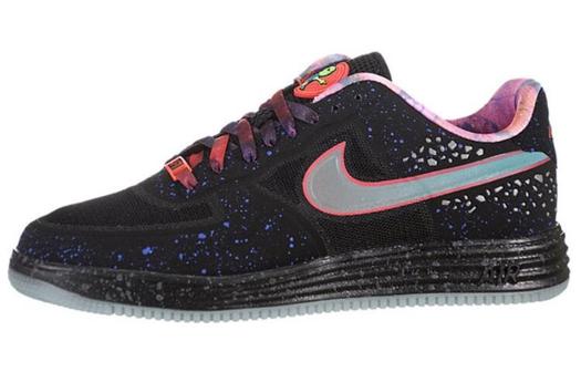 Кроссовки для скейтбординга Nike Lunar Force 1, черный/серебристый