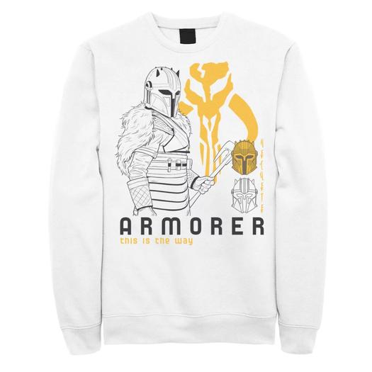 Мужской свитшот The Mandalorian Armorer Line Art Star Wars