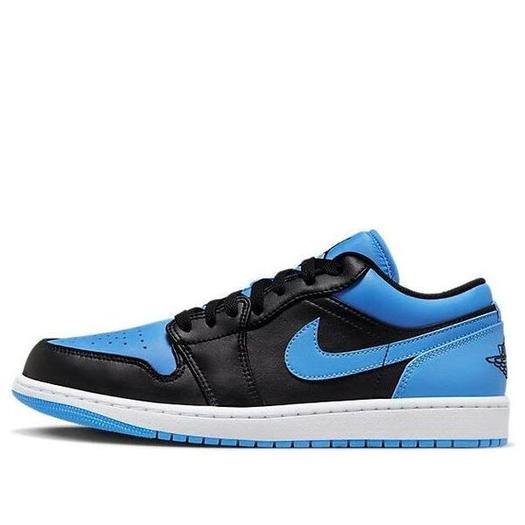Кроссовки Air Jordan 1 Low 'Black University Blue', черный