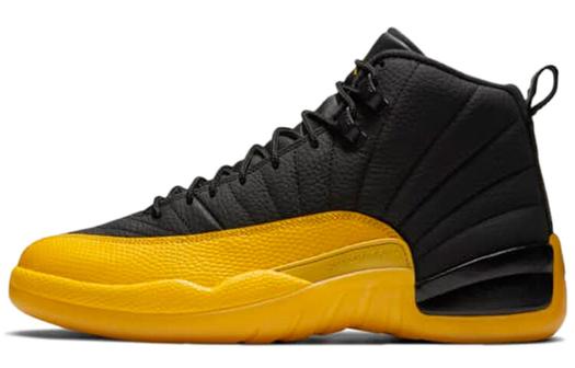 Кроссовки JORDAN 12 Retro Black University Gold