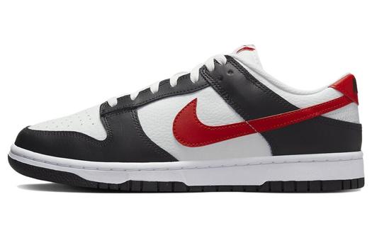 Кроссовки Nike Dunk Low Retro, белый/черный/красный