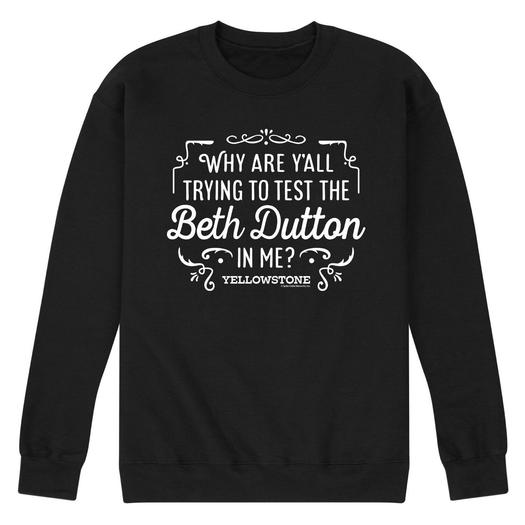 Мужской свитшот Yellowstone Beth Dutton Licensed Character