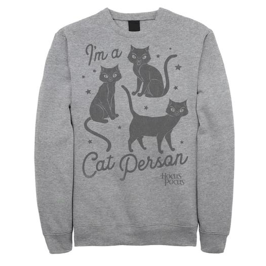 Мужской свитшот с надписью Hocus Pocus Cat Person Licensed Character
