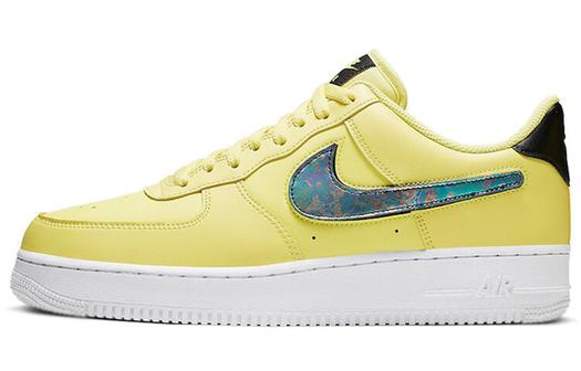 Кроссовки Nike Air Force 1 Low, желтый/сине-зеленый