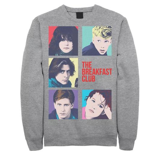 Мужской свитшот с квадратами Breakfast Club Group Shot Licensed Character