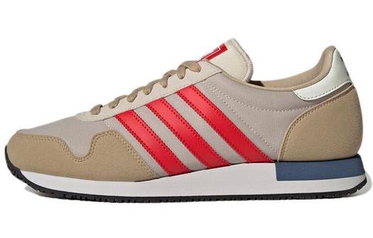 Кроссовки Adidas Originals USA 84 Lifestyle Unisex, бежевый/красный