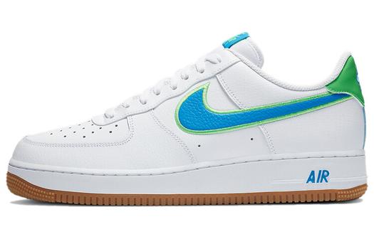 Кроссовки Nike Air Force 1 Low White Poison Green Photo Blue Gum