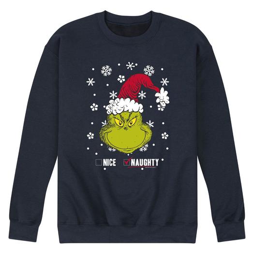 Мужской свитшот Dr. Seuss The Grinch Bad Or Nice Licensed Character