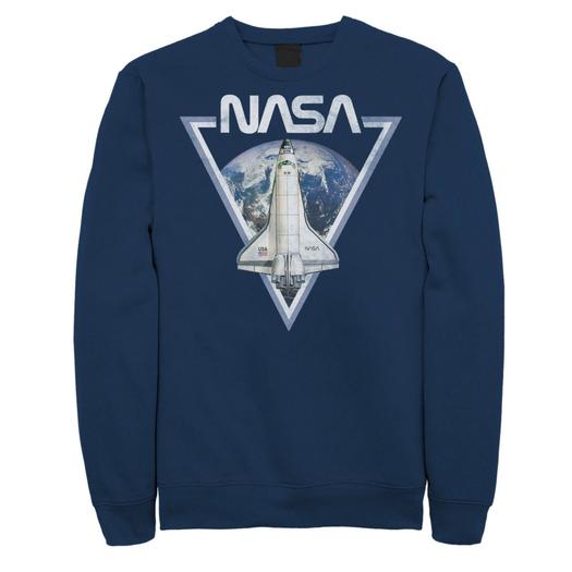 Мужской свитшот NASA Triangle Earth Logo Shuttle Flight Licensed Character