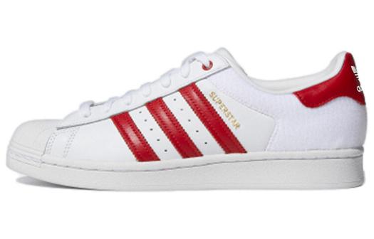 Кроссовки Adidas Originals Superstar Velcro White Red