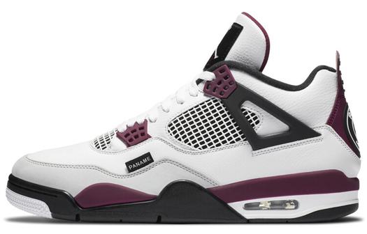 Кроссовки Jordan Air Jordan 4 Vintage Basketball Unisex, белый/темно-фиолетовый