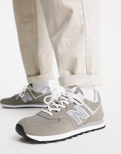 Кроссовки мужские New Balance 574, серый/белый