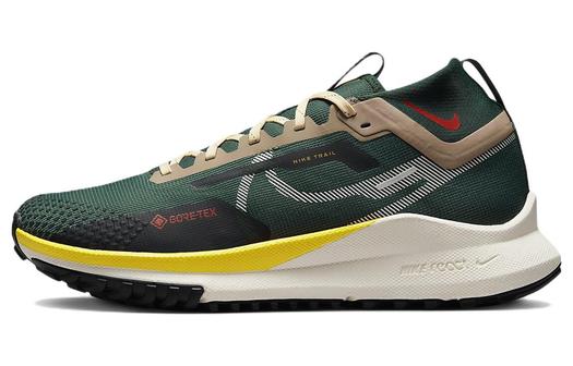 Кроссовки Nike React Pegasus Trail 4 Gore-Tex, темно-зеленый/желтый