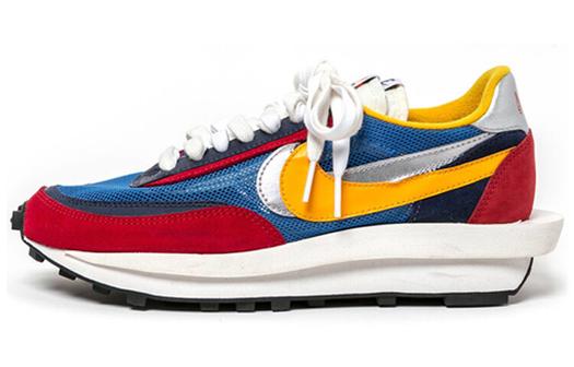Кроссовки Nike x Sacai LDWaffle, низкие, унисекс, красный/синий