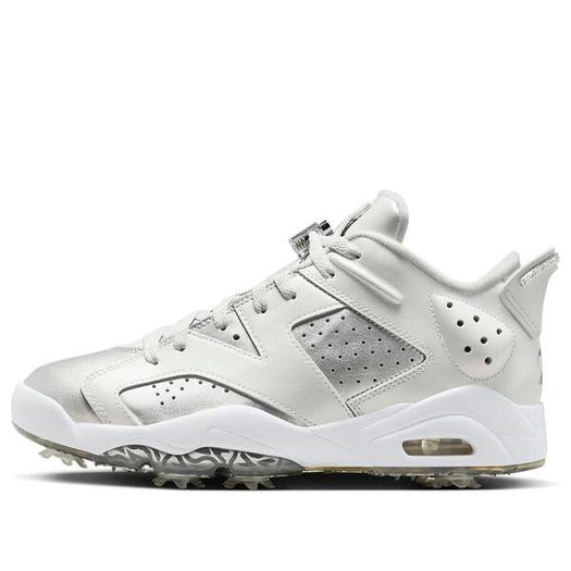 Кроссовки Air Jordan 6 Retro Low Golf 'Gift Giving', цвет photon dust/metallic silver/white