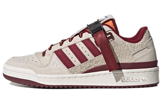 Кроссовки Adidas Originals Forum Low, светло-серый/темно-красный