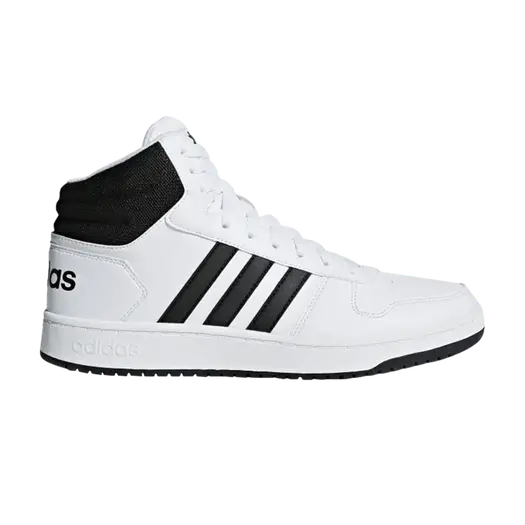 Кроссовки Adidas Hoops 2.0 Mid 'White Black', белый