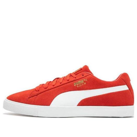 Кроссовки PUMA Fusion Suede For All Time LE Golf Shoes 'Red White', красный