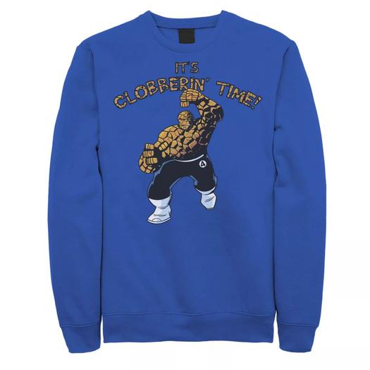 Мужской свитшот Marvel Fantastic Four The Thing Clobberin' Time Action Shot Licensed Character
