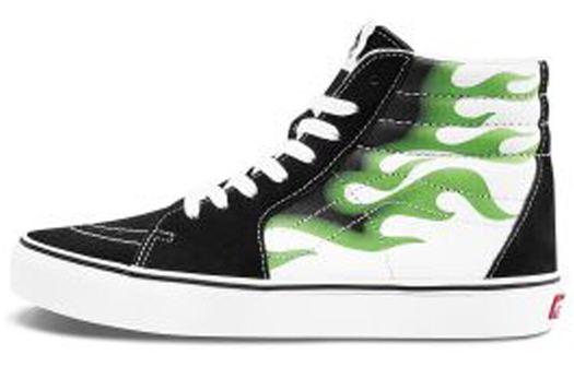 Кроссовки Vans Sk8-Hi Flame Black True White