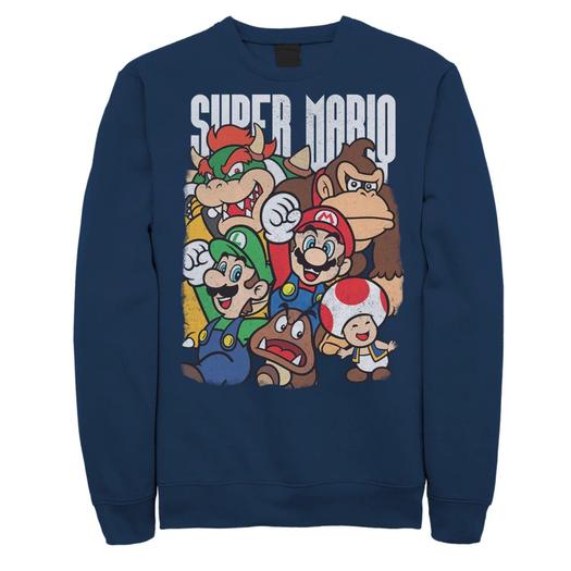 Мужской свитшот с изображением персонажей Nintendo Super Mario Licensed Character