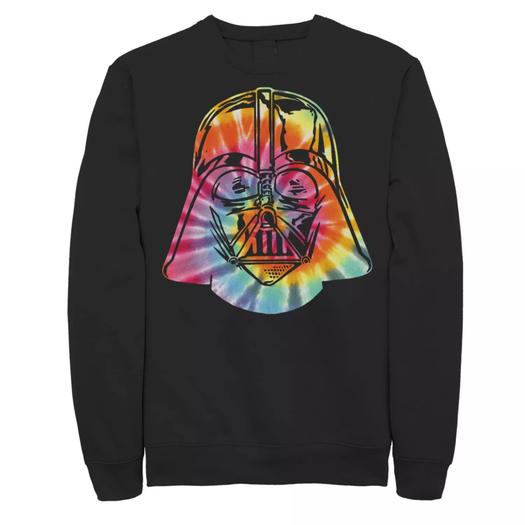 Мужская толстовка с принтом тай-дай и маской Дарта Вейдера Star Wars