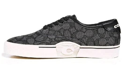 Кроссовки COACH Skateboard Shoes Men Low-Top Black White