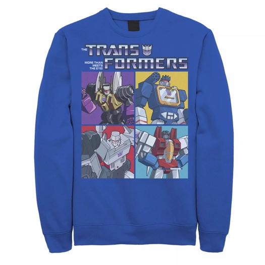 Мужской свитшот Transformers Four Autobot Box Up Licensed Character