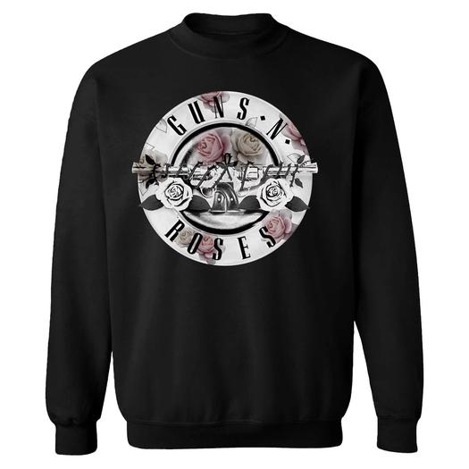 Мужской свитшот Guns n' Roses с цветочным принтом Bullet Licensed Character
