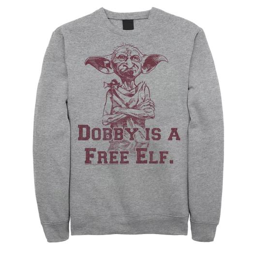 Мужской пуловер Dobby из флиса с рисунком Free Elf Sketch Harry Potter