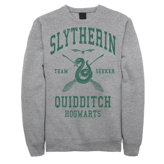 Мужской свитшот с надписью Slytherin Team Seeker Harry Potter