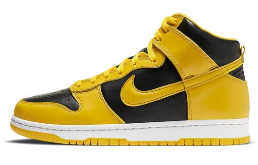 Кроссовки Nike Dunk High, желтый/черный