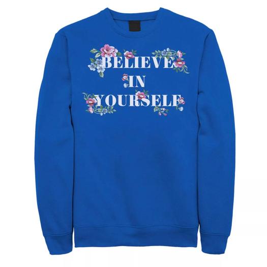 Мужской свитшот с цветочным принтом Fifth Sun Believe In Yourself Licensed Character