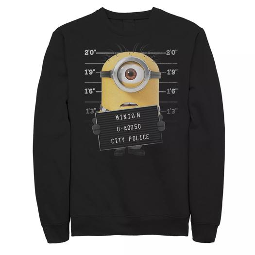 Мужской свитшот Despicable Me Minions Mugshot Licensed Character