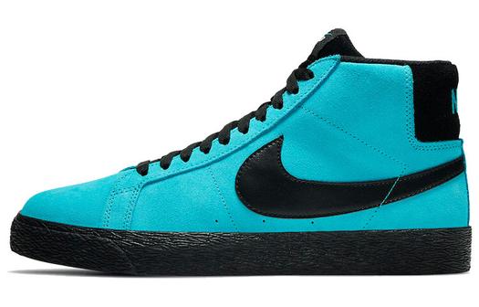 Кроссовки Nike Sb Zoom Blazer Mid, голубой/черный